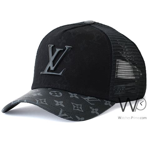 lv black cap|louis vuitton men's caps.